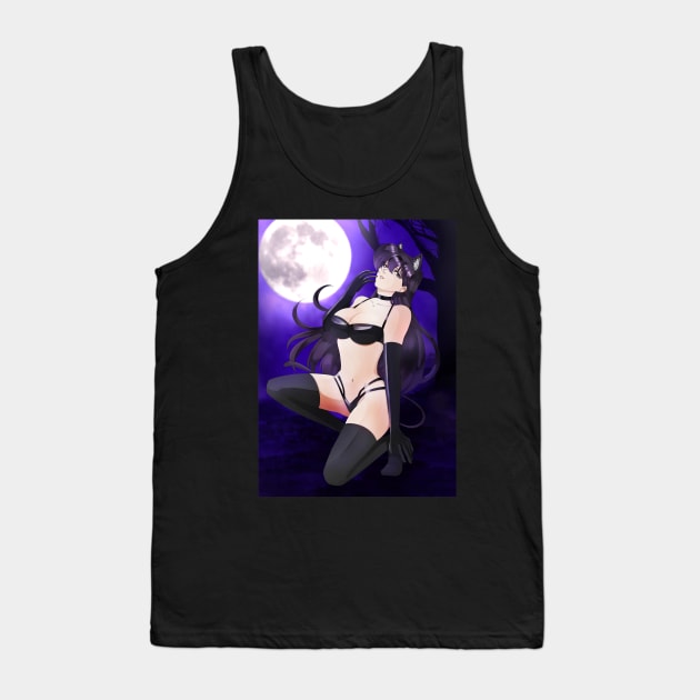 Black Cat Shoko Komi Tank Top by Kowolf-Blue